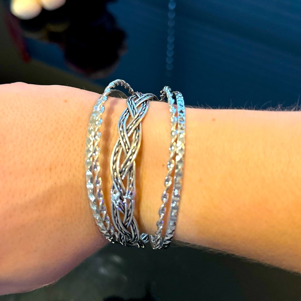 NEW WITH TAGS!! Silver Bracelets